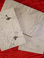 oude marmeren plaat badkamer - spatplaat - planchet, Ophalen, Gebruikt, 50 tot 100 cm, Minder dan 25 cm