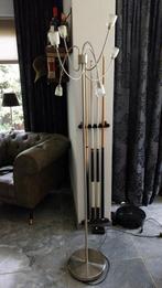 Zilverkleurige Staande Lamp - Gratis!, Ophalen, Gebruikt, Glas, Modern