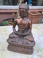 Mooie bronze  boeddha met stupa, Ophalen of Verzenden, Zo goed als nieuw