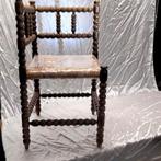 Ouderwets hoekstoel met rieten zitting, Antiek en Kunst, Ophalen