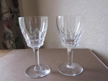 Zeven mooie kristal Val St Lambert portoglazen Mery Esneux beschikbaar voor biedingen