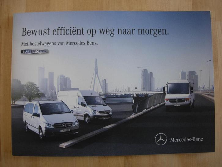 Mercedes Sprinter Vario Vito Brochure 2011 BlueEfficiency, Boeken, Auto's | Folders en Tijdschriften, Zo goed als nieuw, Mercedes