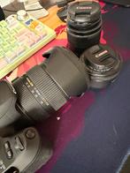 Canon 200D + Sigma 17-50mm f/2.8 + 50mm f/1.8 + 18-55mm, Ophalen, Gebruikt, Spiegelreflex, Canon