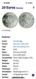 20 euro narodny park zilver, Ophalen, Zilver
