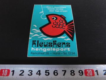 sticker horst kleuskens hengelsport kerkstraat 28 * beschikbaar voor biedingen