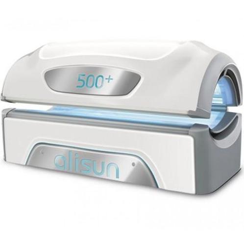 Nieuw model Alisun 500+. kleur wit. OCCASION Z.G.A.N., Witgoed en Apparatuur, Zonnebanken en Gezichtsbruiners, Gebruikt, Zonnebank dubbelzijdig