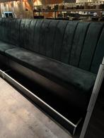 Hoge Barbabnk Velvet Groen, Huis en Inrichting, Banken | Bankstellen, Ophalen, Gebruikt, Overige maten, Minder dan 75 cm