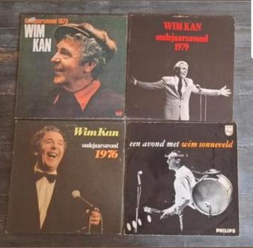 3 lp"s van Wim Kan en 1 van Wim Sonneveld  beschikbaar voor biedingen
