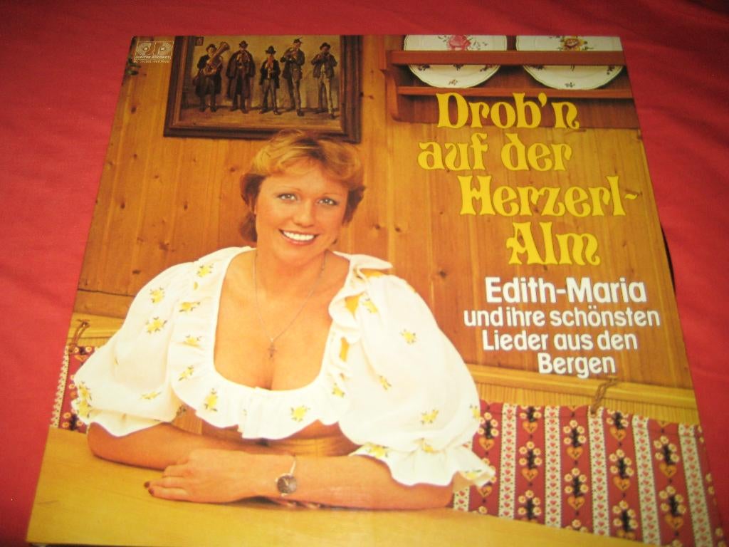 LP, Edith-Maria: Drob`n auf der Herzel-Alm, Ophalen of Verzenden, Zo goed als nieuw, 12 inch