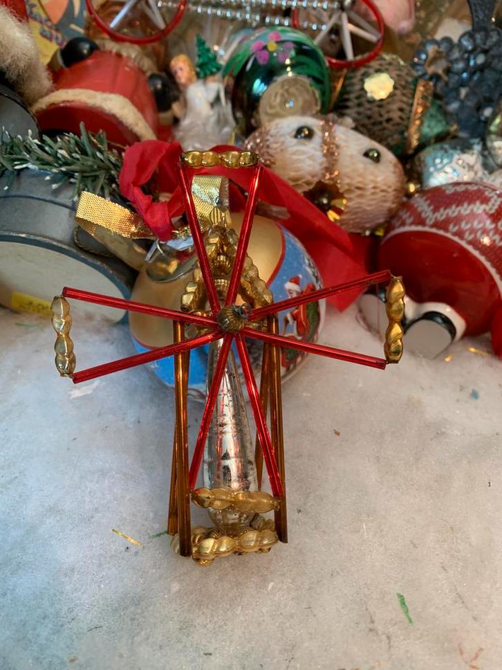 #kerst windmolen kerstbal gablonzer, Diversen, Kerst, Zo goed als nieuw, Ophalen of Verzenden
