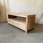 TV meubel - massief teakhout - 120 cm - 2 lades -TTM Wonen, TTM Wonen, Meubels – (Perzische) Tapijten en Woonaccessoires, 100 tot 150 cm