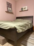 Idanäs bed + Mattsleeps matras 140x200, Ophalen, Wit, Tweepersoons, 140 cm