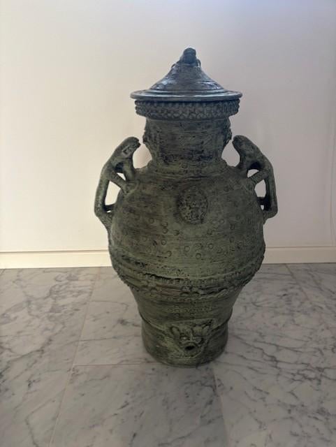 XL-VAAS met 3 UNIEKE DETAILS, Antiek en Kunst, Ophalen