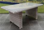 Wicker lounge tuintafel eettafel dinning tafel, Tuin en Terras, Tuintafels, Ophalen, Zo goed als nieuw, Rechthoekig, Wicker