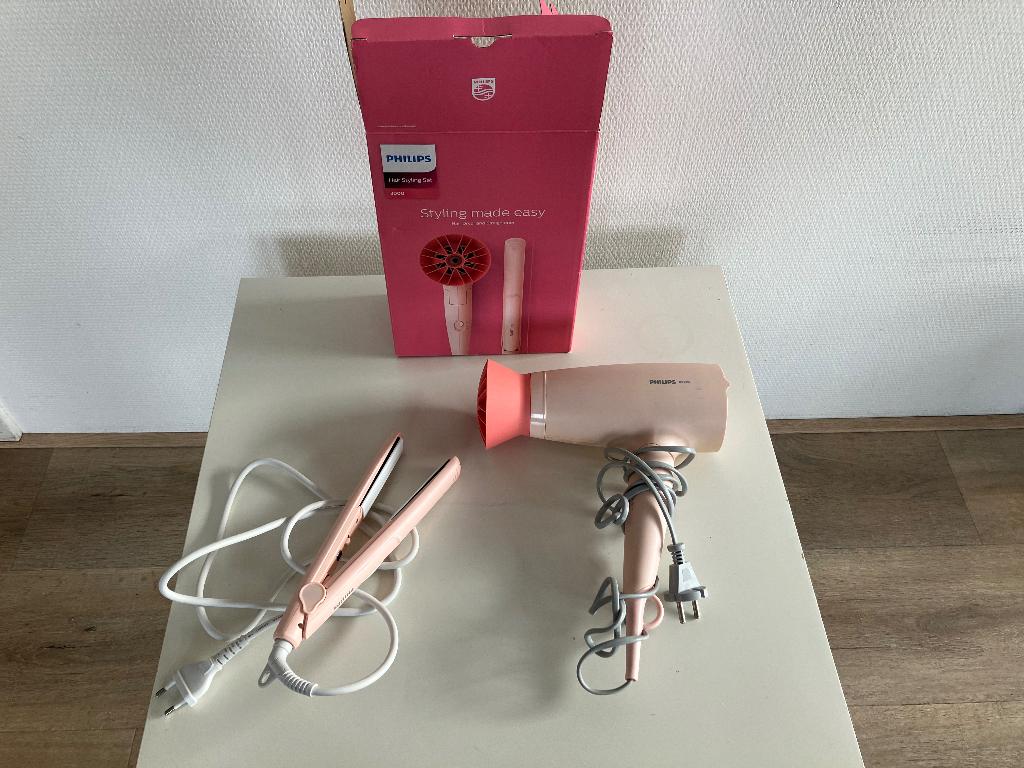 Philips hair dryer and straightener, Ophalen, Nieuw, Krultang of Stijltang