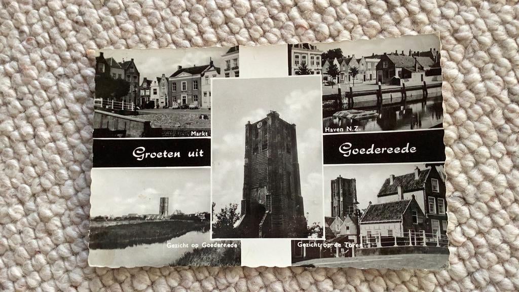 Ansichtkaart Goedereede. 971, Ophalen of Verzenden, 1940 tot 1960, Gelopen, Zeeland