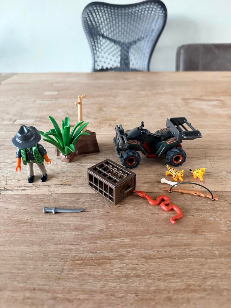 Playmobil 6939 Wildernis Quad met Ranger en Dieren, Ophalen of Verzenden, Zo goed als nieuw, Jongen of Meisje