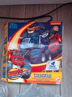 Blaze en de Monsterwielen Puzzel 4 in 1, Kinderen en Baby's, Ophalen of Verzenden, Meer dan 50 stukjes, Gebruikt, 2 tot 4 jaar