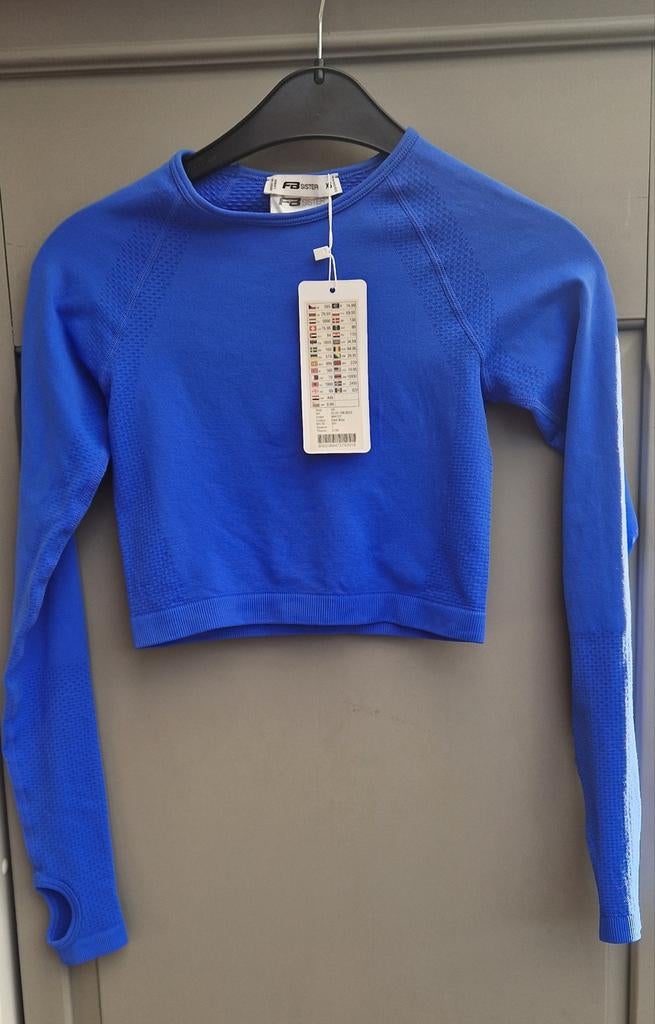 Kobalt blauwe sport top | fb sisters | maat xs | nieuw, Fb sisters, Blauw, Nieuw, Ophalen of Verzenden