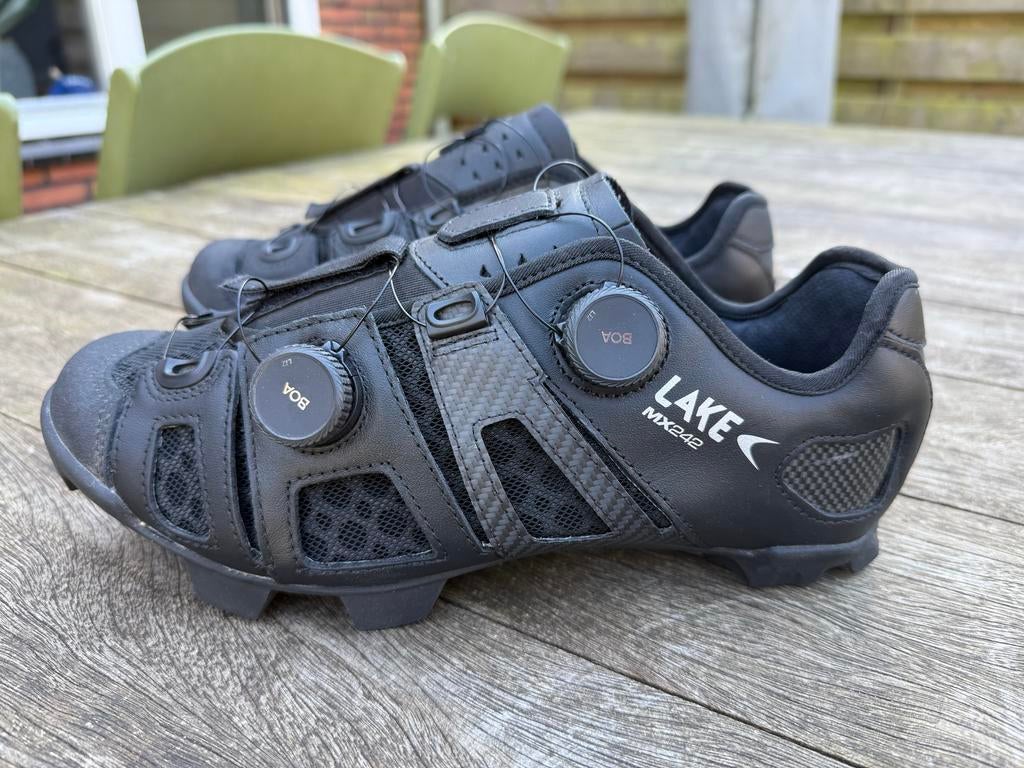Lake MX 242 Regular MTB schoenen maat 44 blacksilver, Heren, Schoenen, Overige maten, Ophalen of Verzenden