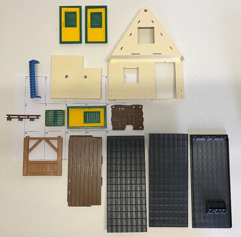 Losse Onderdelen nr 113: Boswachter Huis Huisje 4207 5004, Ophalen of Verzenden, Gebruikt, Los playmobil