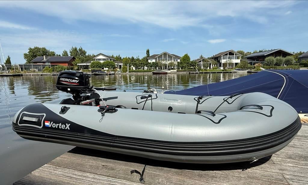 Vortex Leisure Tender 290 met Mercury F 4 bb motor, Watersport en Boten, Gebruikt, Hout, Benzine, Minder dan 70 pk