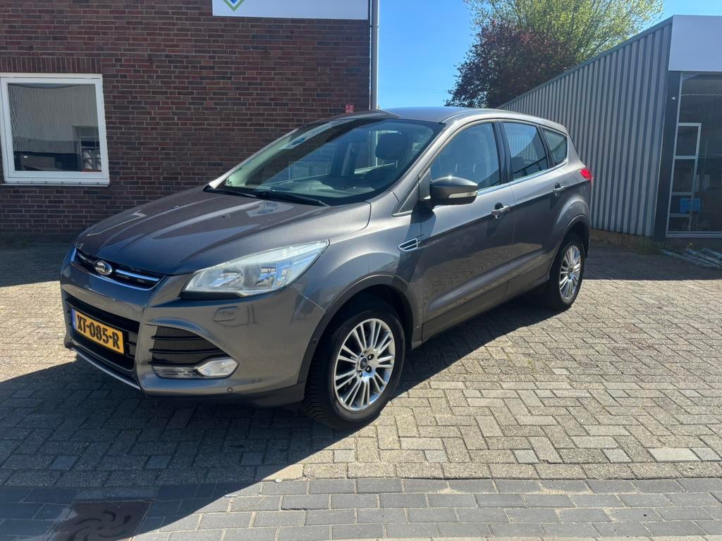 Ford Kuga 1.6 T 134KW AWD 2014 Titanium | Automaat Probleem, Auto's, 1596 cc, Zwart, 4 cilinders, Leder en Stof