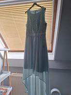 Groene cocktailjurk met pailletten - Jake's, Cocktailjurk, Ophalen of Verzenden, Zo goed als nieuw, Maat 34 (XS) of kleiner