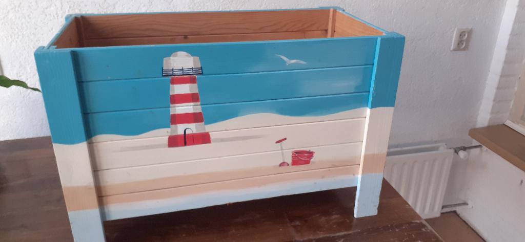 houten kist, Ophalen, Minder dan 50 cm, 50 tot 100 cm, Zo goed als nieuw