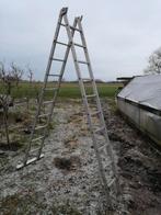 Te koop aluminium uitschuif ladder 2x 10 sports, Ophalen, Gebruikt, Ladder, Opvouwbaar of Inschuifbaar