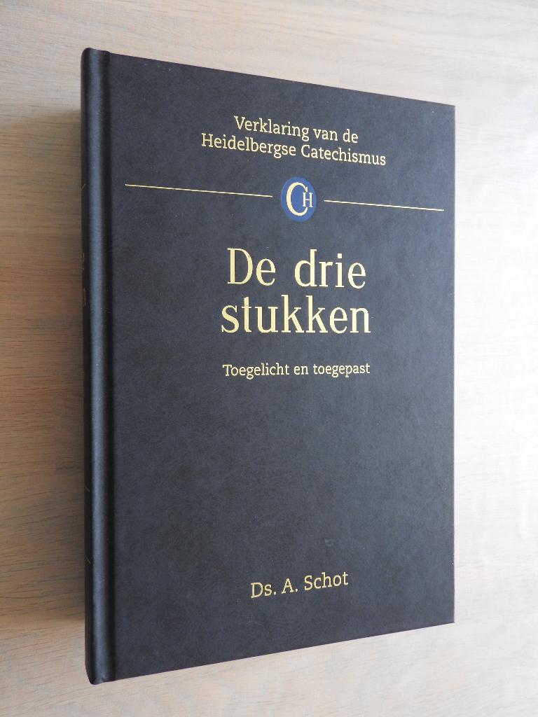 Ds. A. Schot - De drie stukken - Heidelbergse Catechismus, Ophalen of Verzenden, Zo goed als nieuw