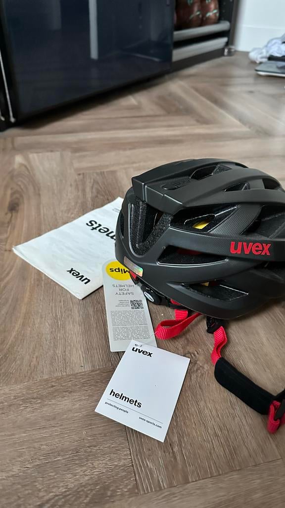 Uvex i-vo cc MIPS fietshelm titan - red mat 52-57 cm, Ophalen of Verzenden, Nieuw, Overige maten, Heer of Dame