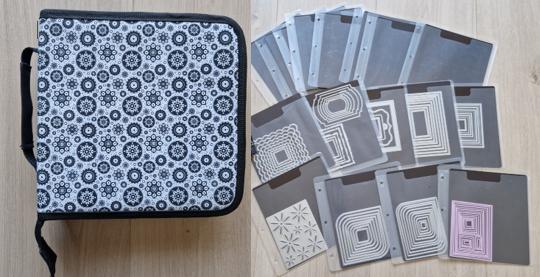 tk opbergmap vr snijmallen incl 17 magneetvel & div stansen!, Verzenden, Zo goed als nieuw, Overige thema's, Overige typen