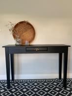 Sidetable, bureautje wandtafel haltafel mat zwart met laatje, Huis en Inrichting, Tafels | Sidetables, Ophalen, 100 tot 150 cm