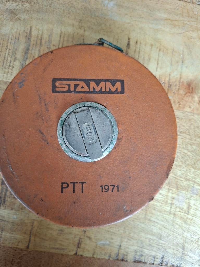 Vintage rolmaat 20meter PTT, Antiek en Kunst, Antiek | Gereedschap en Instrumenten, Ophalen of Verzenden