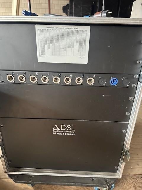 8x ULXP ontvanger in flightcase + 8x ULXP Belt, Muziek en Instrumenten, Ophalen, Gebruikt, Zangmicrofoon, Draadloos