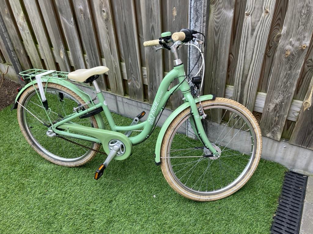 Puky Skyride meisjesfiets 24 inch zeer nette staat 🚲💚, Ophalen, Zo goed als nieuw, 24 inch, Handrem
