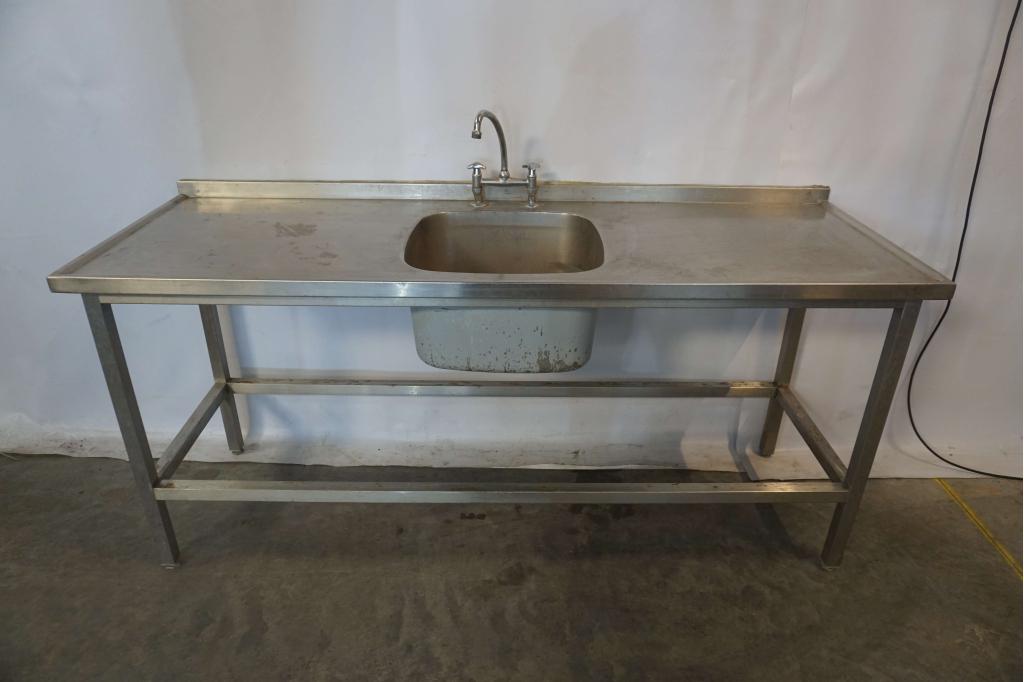 RVS horeca spoeltafel werktafel afvoertafel aanvoertafel