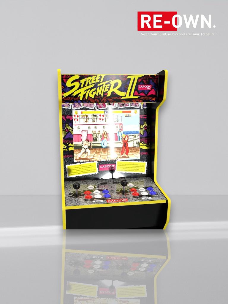 Arcade1Up - Street Fighter Capcom 12-in-1 Legacy Arcade Mach, Ophalen of Verzenden, Zo goed als nieuw, ., .