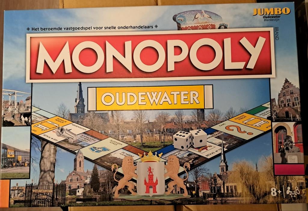 Monopoly Oudewater nieuw in de verpakking onbespeeld., Hobby en Vrije tijd, Gezelschapsspellen | Bordspellen, Nieuw, Een of twee spelers