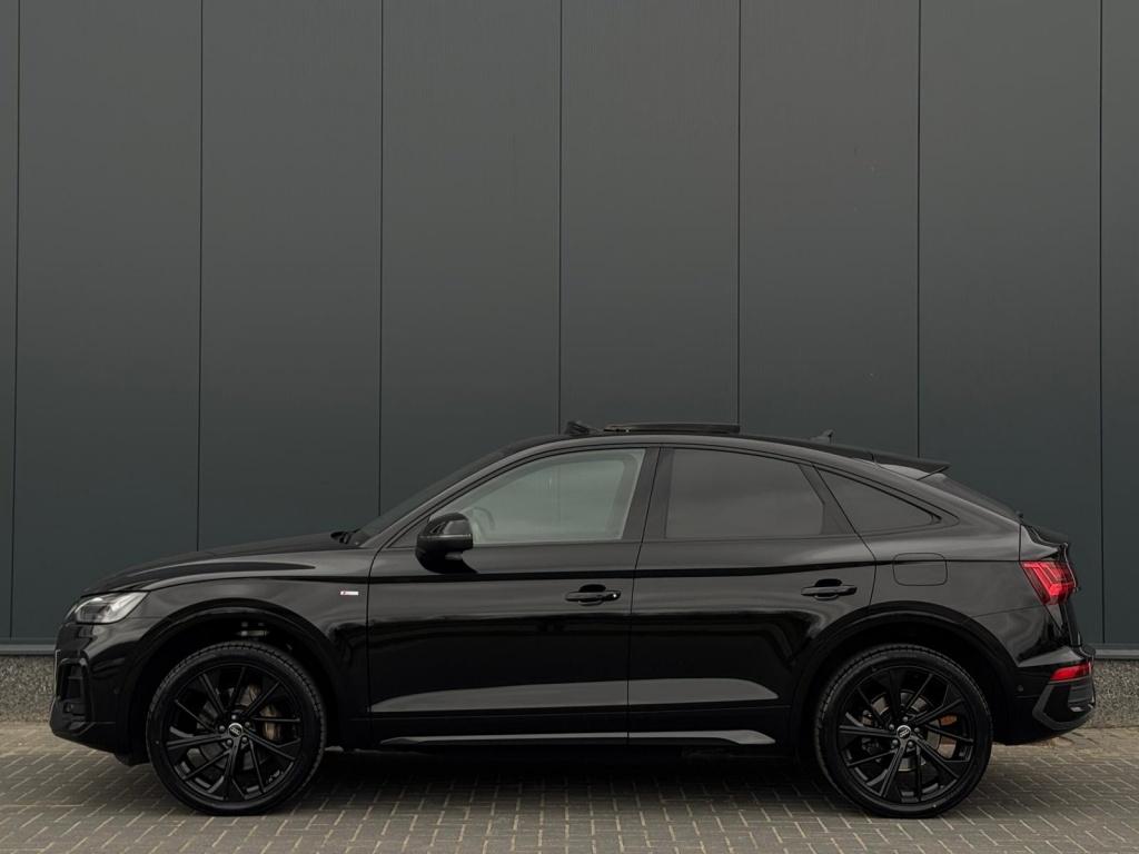 Audi Q5 Sportback 55 TFSI e 3x S Line edComp. FULL PANO NAVI, Automaat, 4 cilinders, Leder en Stof, Zwart