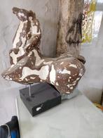 Abstracte keramische sculptuur op sokkel, Ophalen of Verzenden