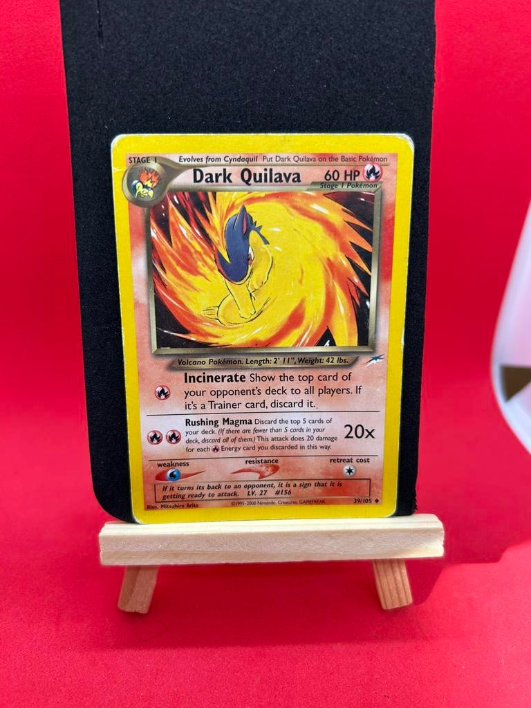 Pokémon Dark Quilava 29/105 LP – Neo Destiny (Team Rocket), Ophalen of Verzenden, Zo goed als nieuw