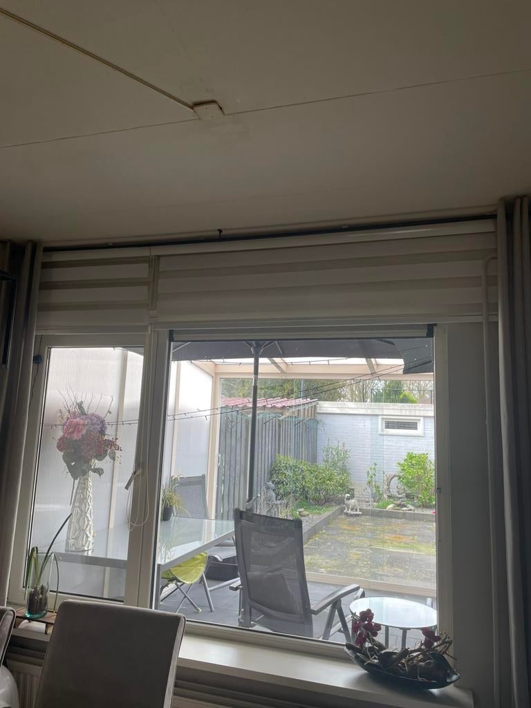 Duo rolgordijnen betere kwaliteit.Door verandering interieur, Huis en Inrichting, Ophalen, Gebruikt, 200 cm of meer, 50 tot 100 cm