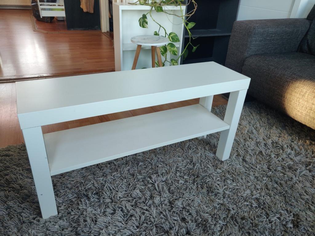 Ikea Lack bijzettafel wit, Ophalen, Minder dan 45 cm, Gebruikt, 55 tot 75 cm