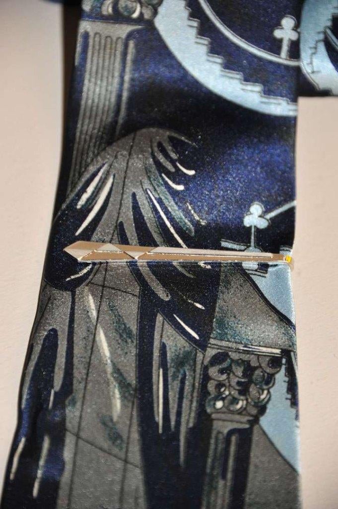 2 dasspelden zilver facet en rond., Ophalen of Verzenden, Gebruikt, Zilver, Verzilverd