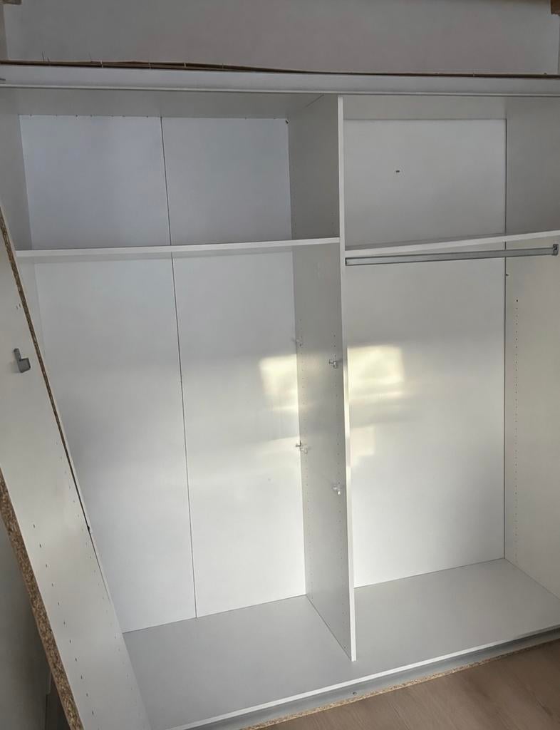 2x Ikea pax Kast schuifdeuren met spiegel, Ophalen of Verzenden, Gebruikt