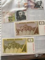 Slovenië 4 Bankbiljetten, Ophalen of Verzenden, Overige landen, Setje