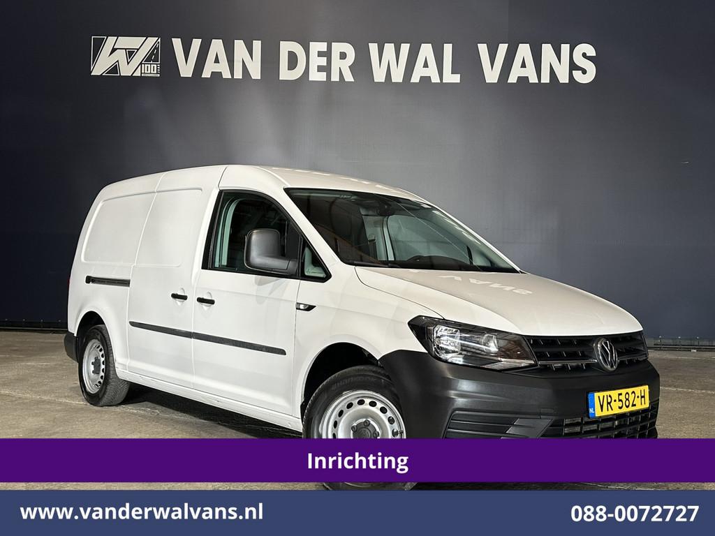 Volkswagen Caddy 1.6 TDI L2H1 Inrichting Airco | Cruisecontr, Auto's, Voorwielaandrijving, Euro 5, Gebruikt, Zwart