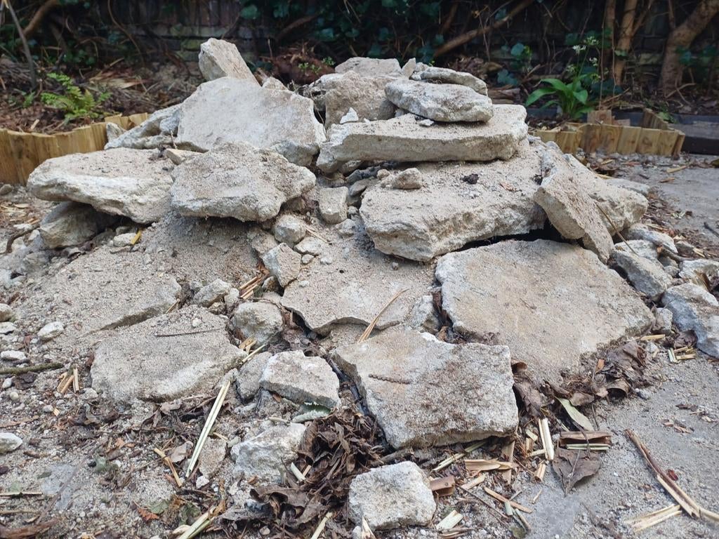 Puin (lag onder tegels), Ophalen, Beton, Overige typen